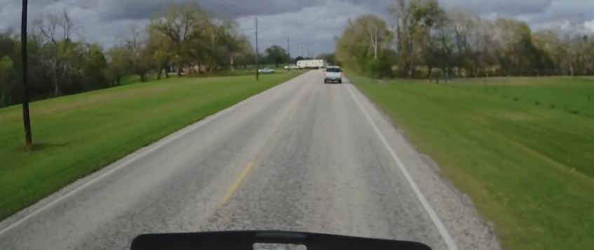 WATCH: Four-wheeler’s sudden stop causes 12 inch load shift for steel hauler 